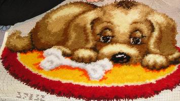 Ткание ковров по канве