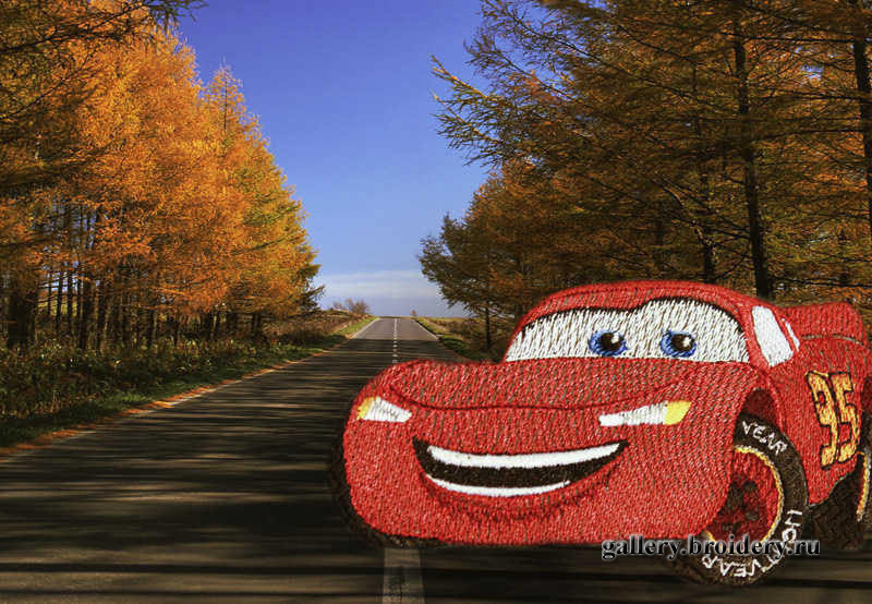 Дисней. Тачки. Машинная вышивка. 