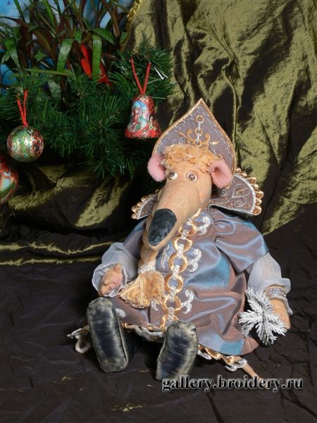 Машинная вышивка. Новый год 2009. Журнал Бройдери.Ru
