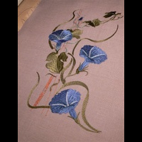 Вьюнок. Дизайн машинной вышивки. 