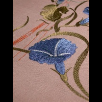 Вьюнок. Деталь. Машинная вышивка