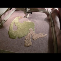 Как вышивает машина. 