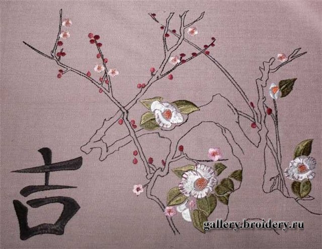 Вышито на машине Janome MB-4 машинная вышивка