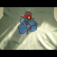 Машинная вышивка. Мистер Клевер