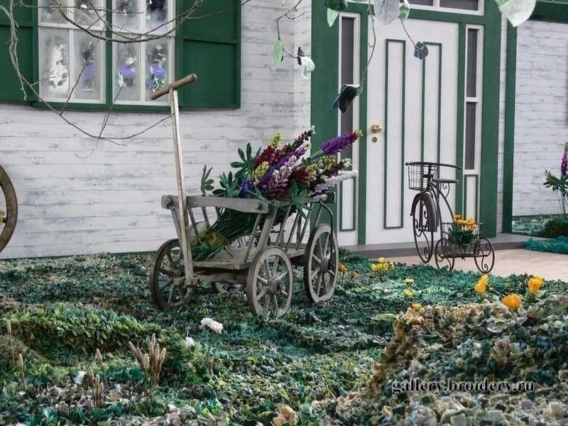 Трава у дома. Квилт. Фестиваль в Токио. 