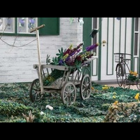 Цветы из кусочков материала. Фестиваль квилта в Токио