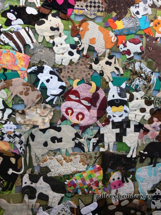 Коровы, коровы и снова коровы. Фестиваль квилта в Японии. 