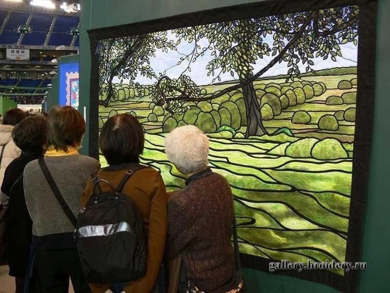 Картины из квилта. Лоскутное шитье. Фестиваль в Токио