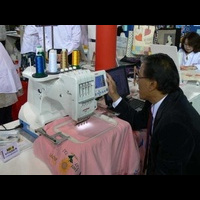 Стенд компании Janome. Швейное и вышивальное оборудование. 