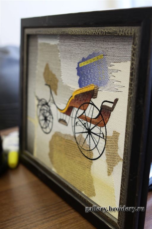 Вышитые картины. Машинная вышивка. 