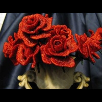 Розы. Объемная вышивка