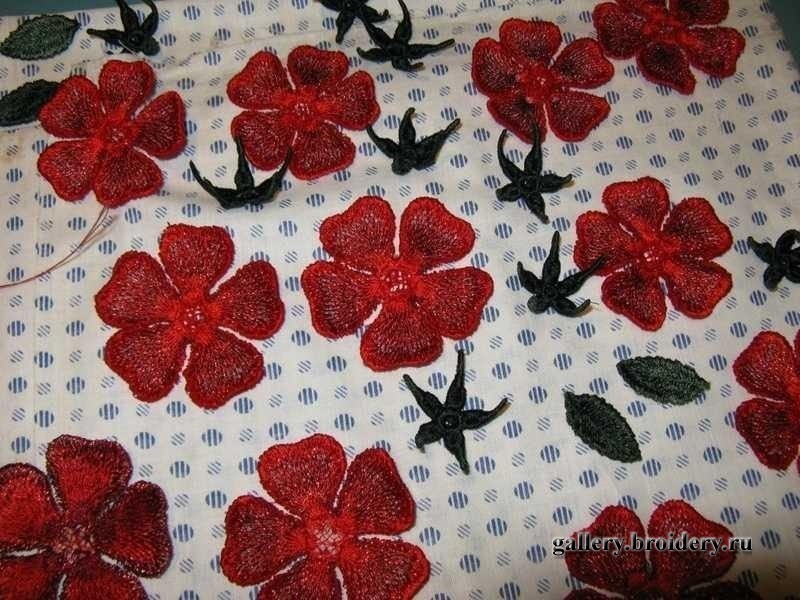 Розы. Вышивка