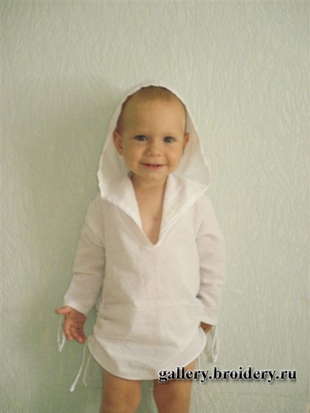 Детский пляжный халат. Шитье
