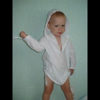 Детский пляжный халат. Шитье
