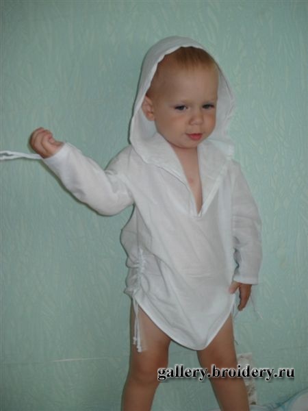 Детский пляжный халат. Шитье