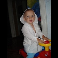 Детский пляжный халат. Шитье