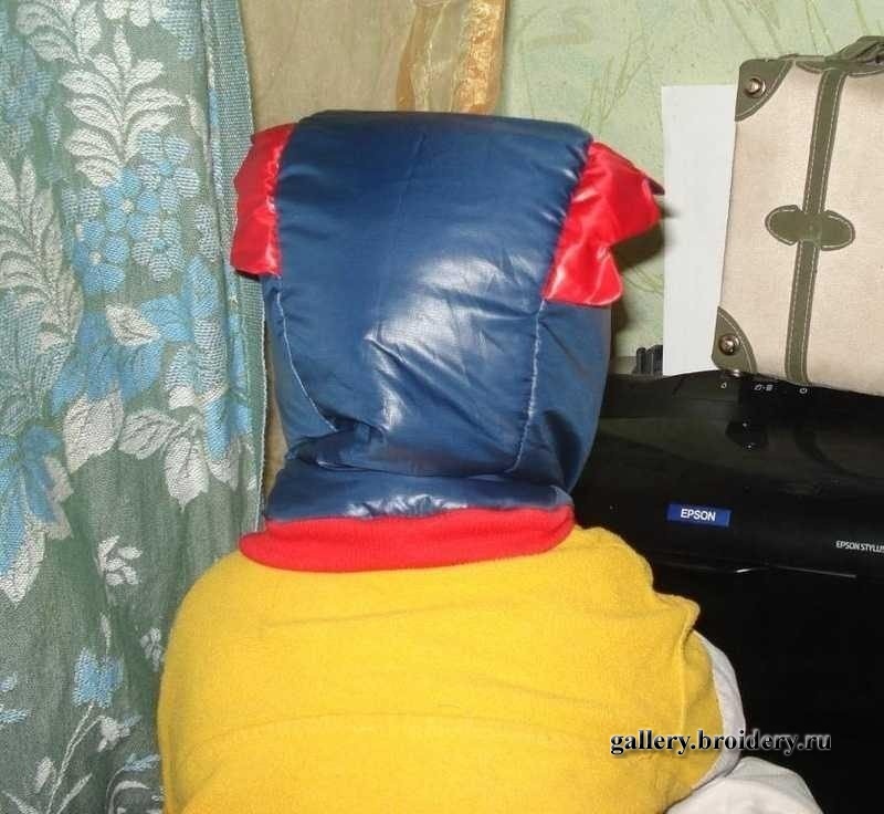 Утепленная шапка-шлем на утеплителе. Шитье