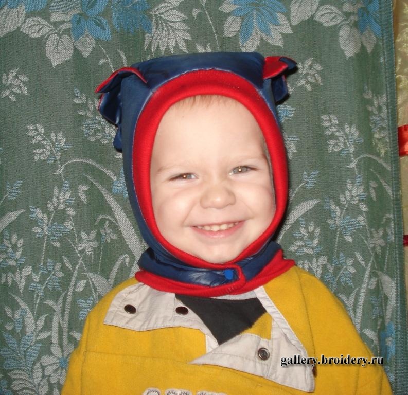 Утепленная шапка-шлем на утеплителе. Шитье