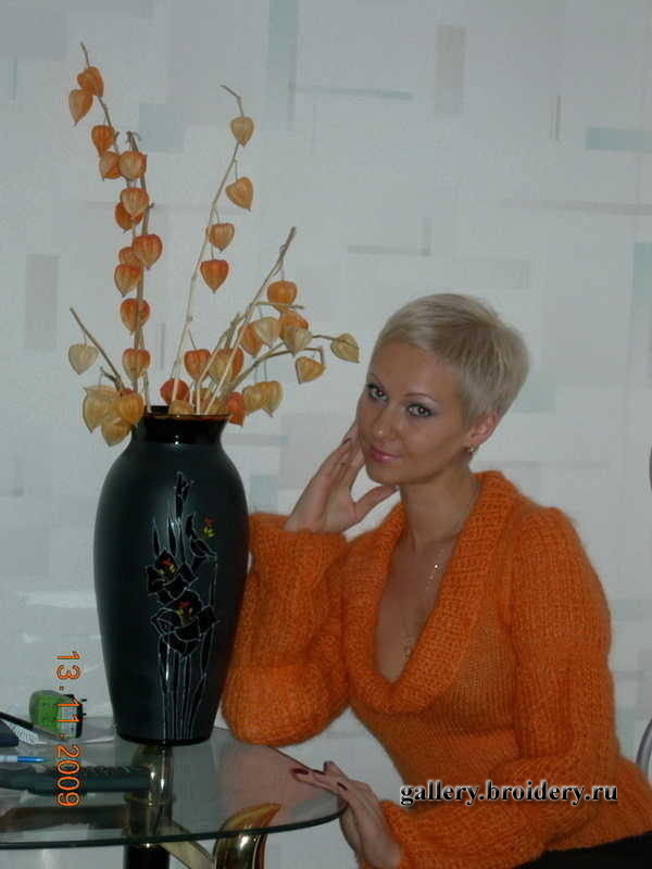 Пуловер из мохера