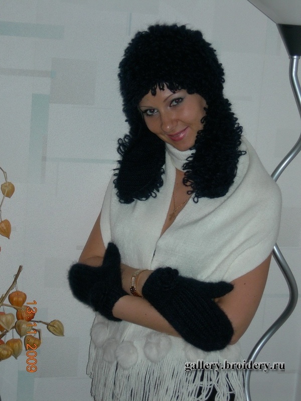 комплект (шапка, варежки)