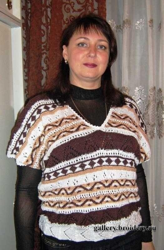 Жакардовая кофточка