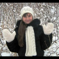 Комплект (шапка, шарф, варежки)