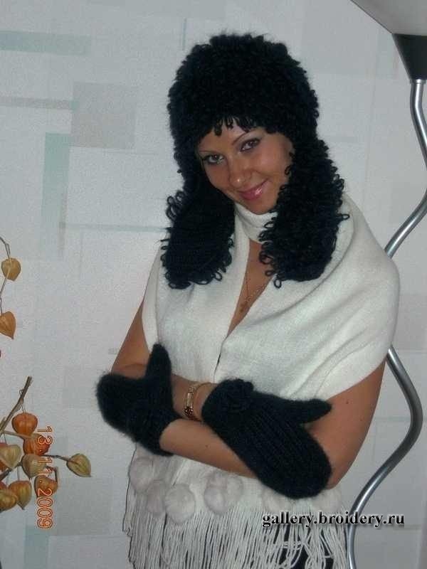 Комплект (шапка, варежки)