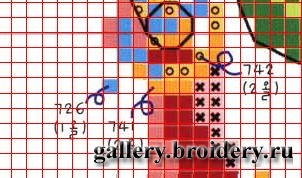 Embird. Создание дизайна крестом 001