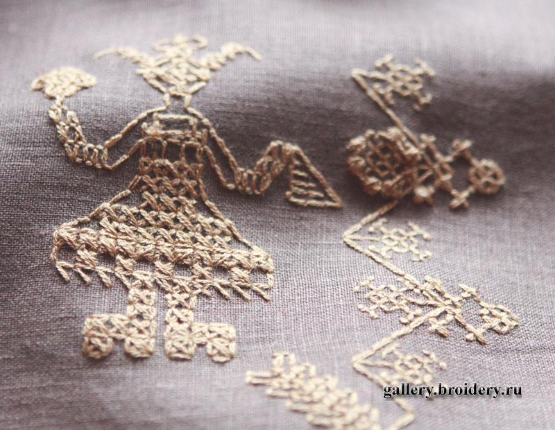 Машинная вышивка крестом