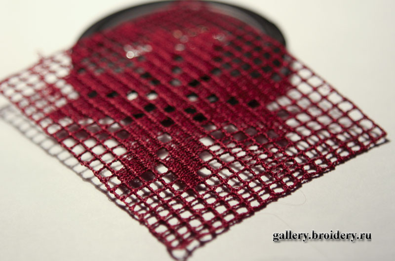 Кружево. Филейная вышивка. Деталь 2