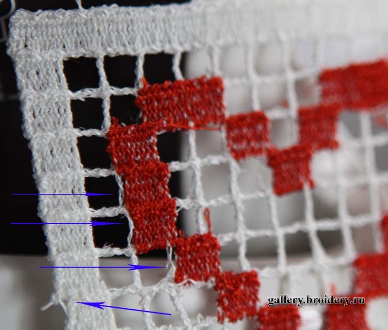 Кружево. Смещение мотива. 