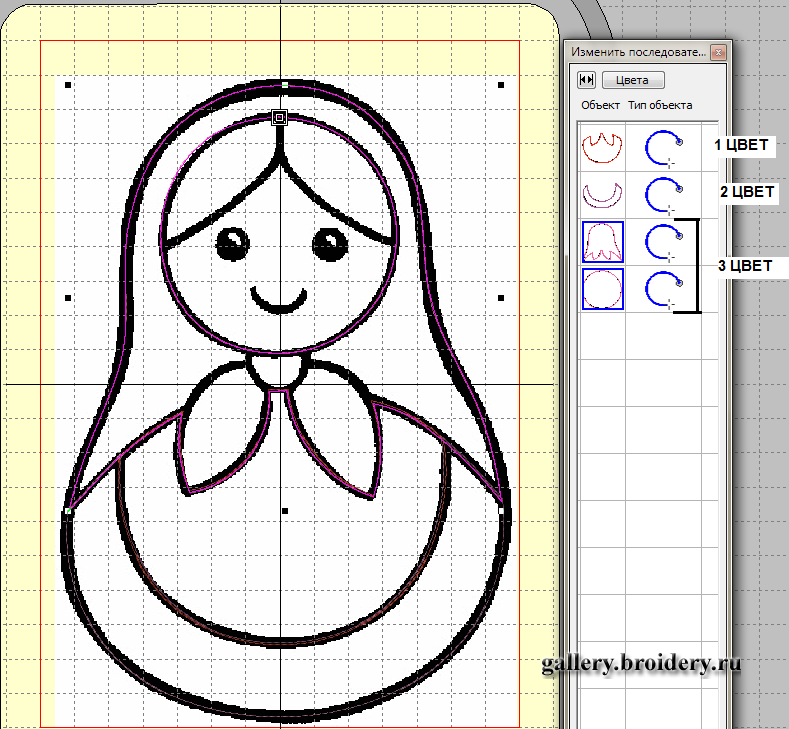 Объекты вышивки в дизайне Аппликация