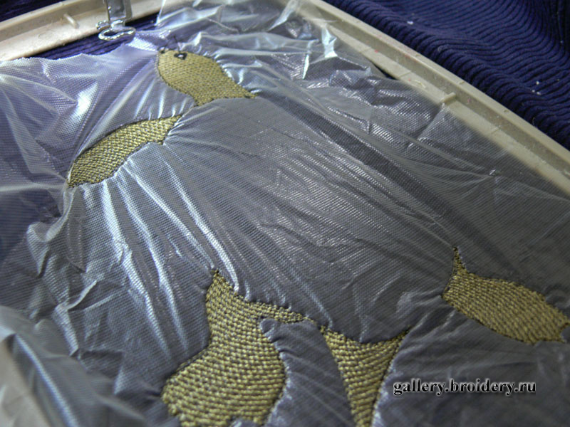 Машинная вышивка. Черепашка