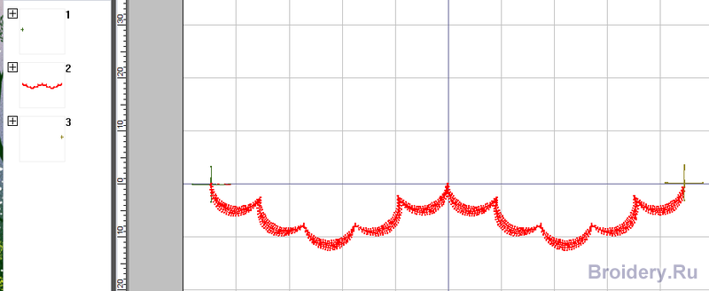 Создание фестона. PE-Design
