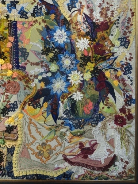 Вышивка. Букет цветов