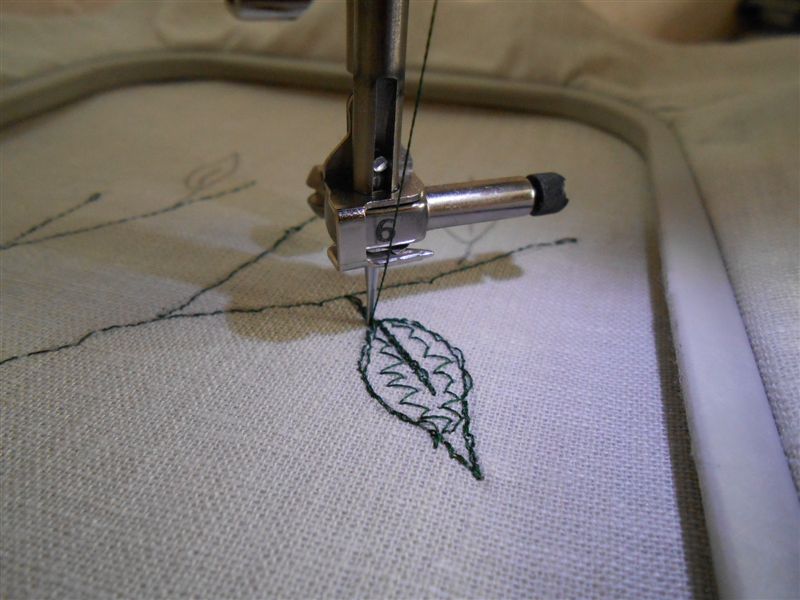 Тренируюсь в вышивания застила элемента