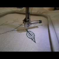 Тренируюсь в вышивания застила элемента