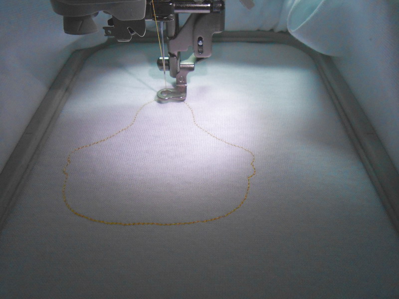 Машинная вышивка. Курочка. Наседка.