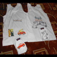 Нижнее белье. Машинная вышивка