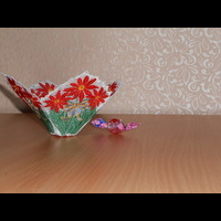 Машинное кружево. Ваза-2