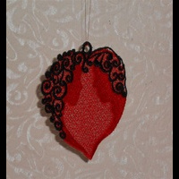 Машинная вышивка. Сердце