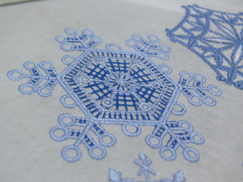 Машинная вышивка. Кружево