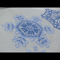 Машинная вышивка. Кружево