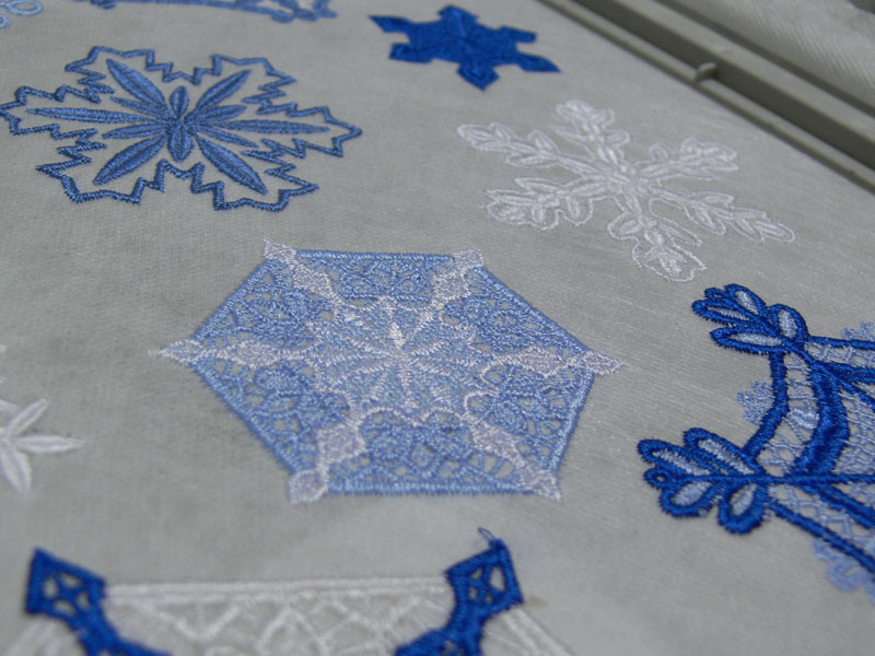 Машинная вышивка. Кружево