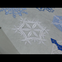 Машинная вышивка, Снежинка