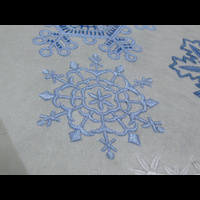 Машинная вышивка, Снежинка