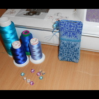 Машинная вышивка. Чехол