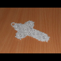 Машинная вышивка. Крест