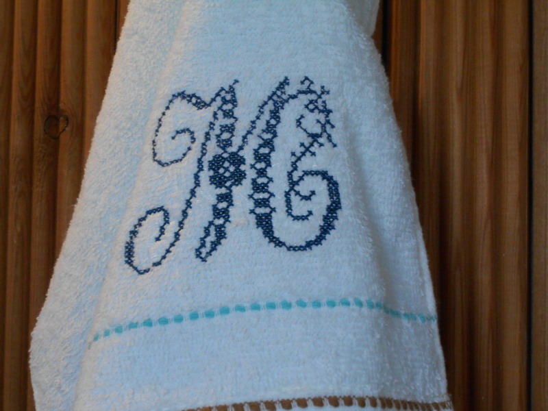 Машинная вышивка. Крест.