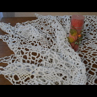 Скатерть кружевная, крючком